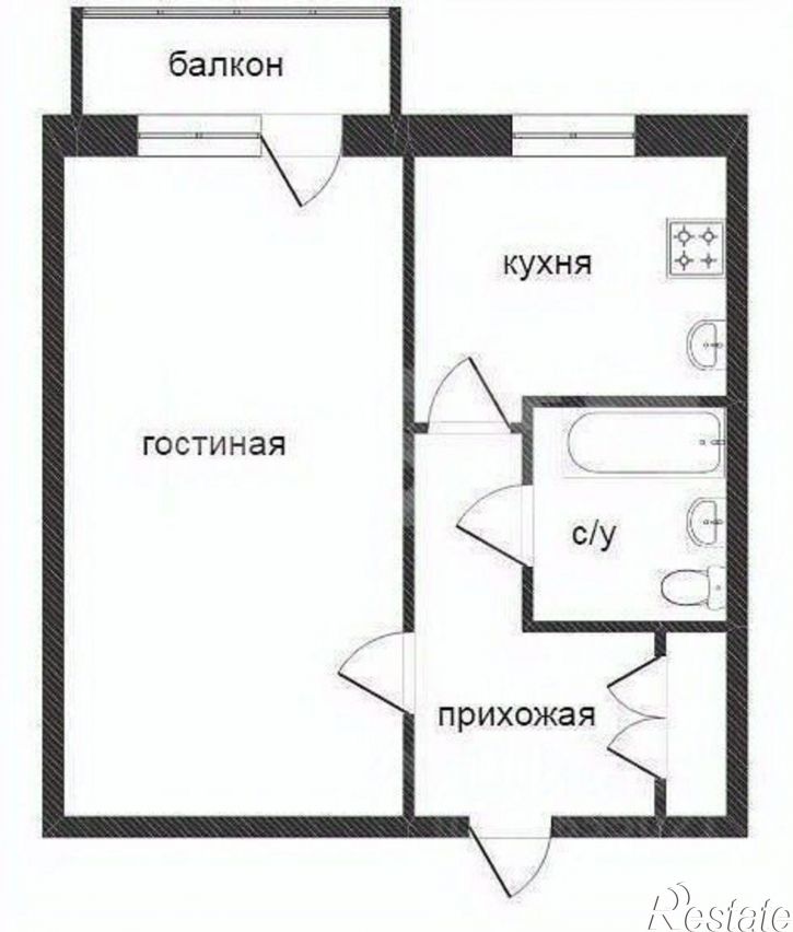 1-комн квартира ул Индустриальная, 23,  д. 23