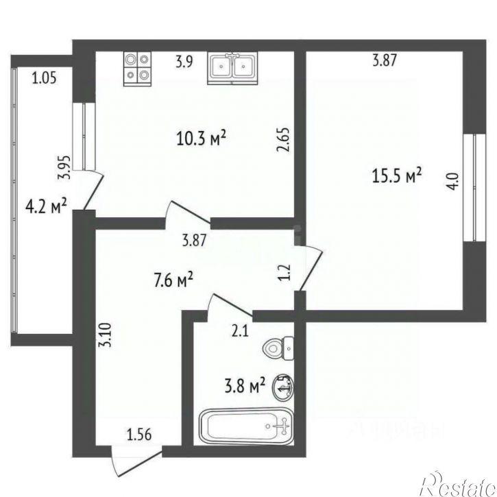 1-комн квартира ул Машиностроителей, 35,  д. 35