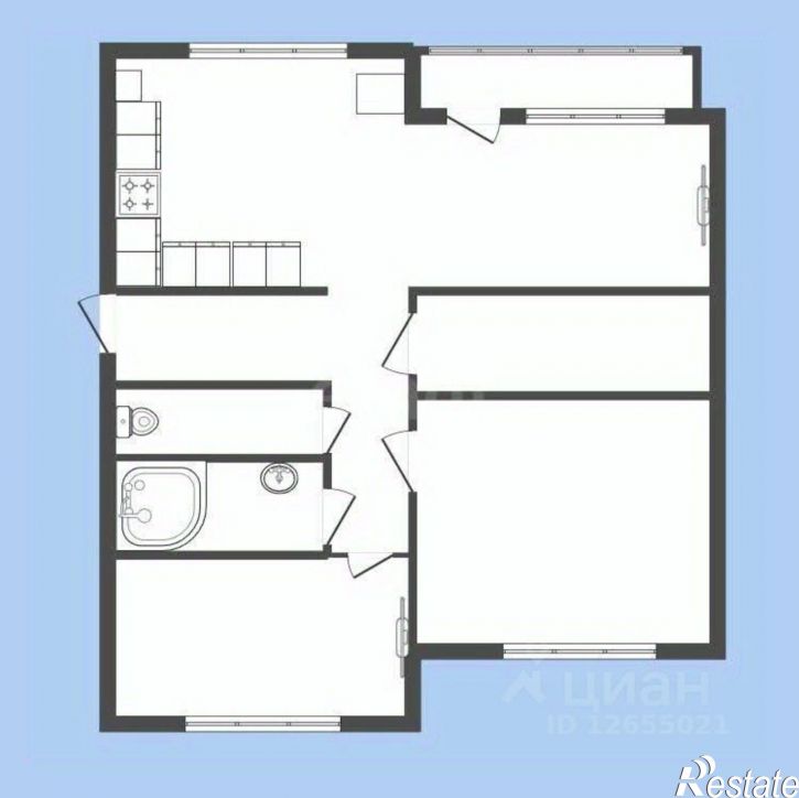 3-комн квартира ул Садовая, 21 3,  д. 21 3,  к. 3