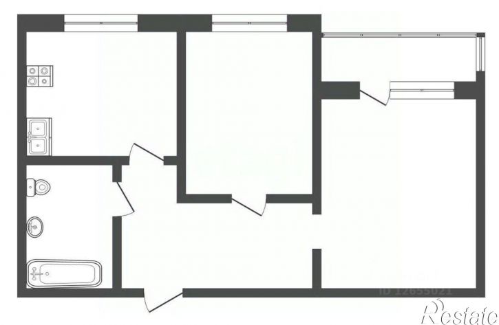 2-комн квартира Заволжская улица, 10А,  д. 10А