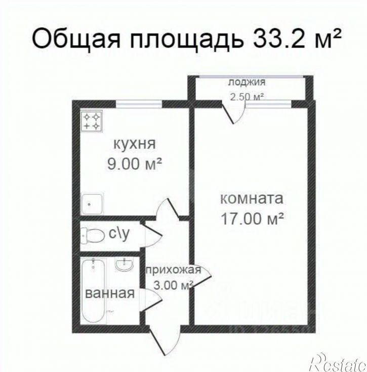 1-комн квартира ул Козуева, 80 1,  д. 80 1,  к. 1