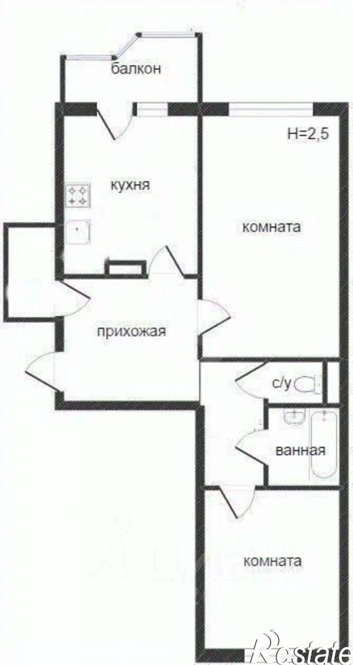 2-комн квартира мкр Новый город, 9Б,  д. 9Б