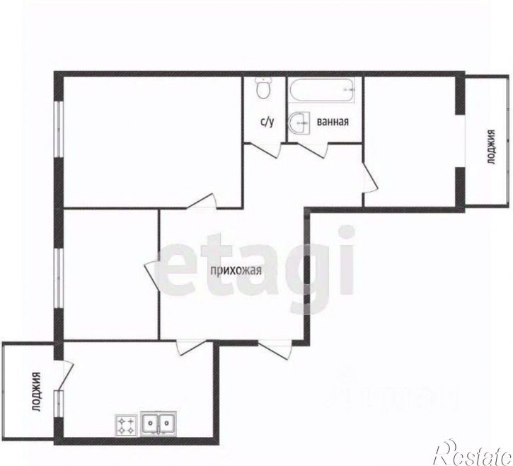 3-комн квартира ул Южная, 34,  д. 34