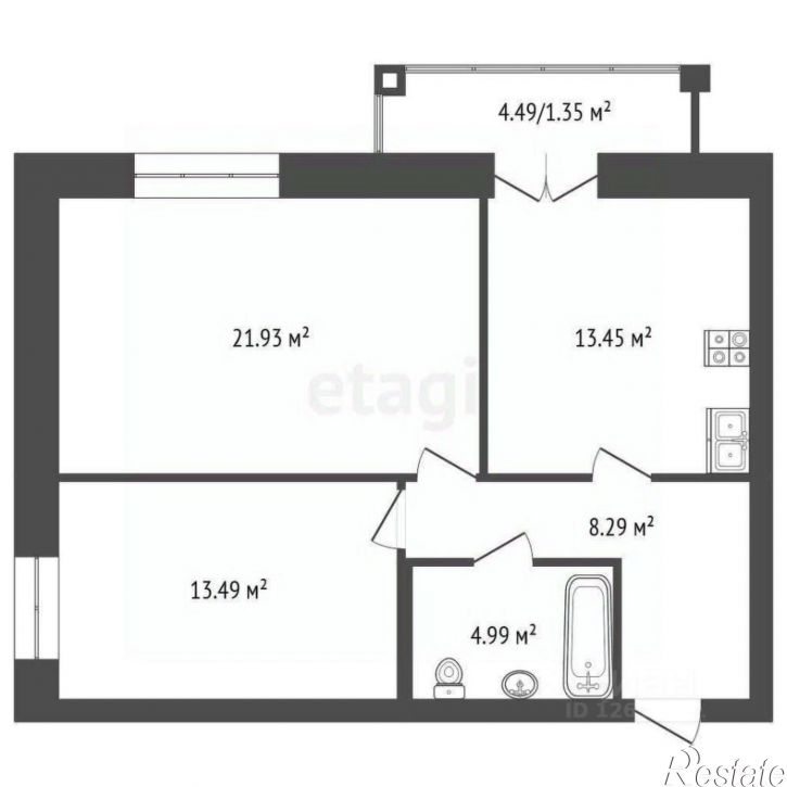 2-комн квартира ул Мясницкая, 35,  д. 35