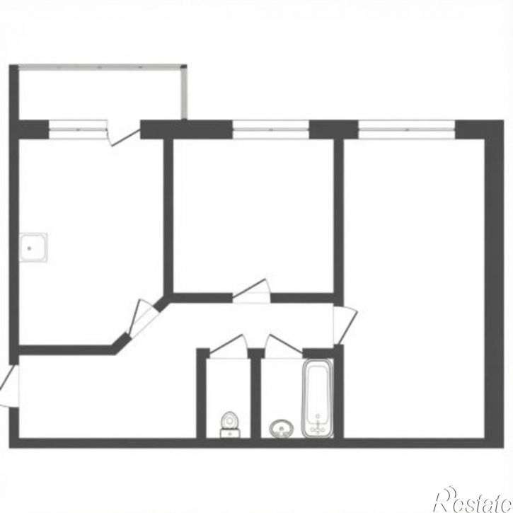 2-комн квартира Солнечный пер
