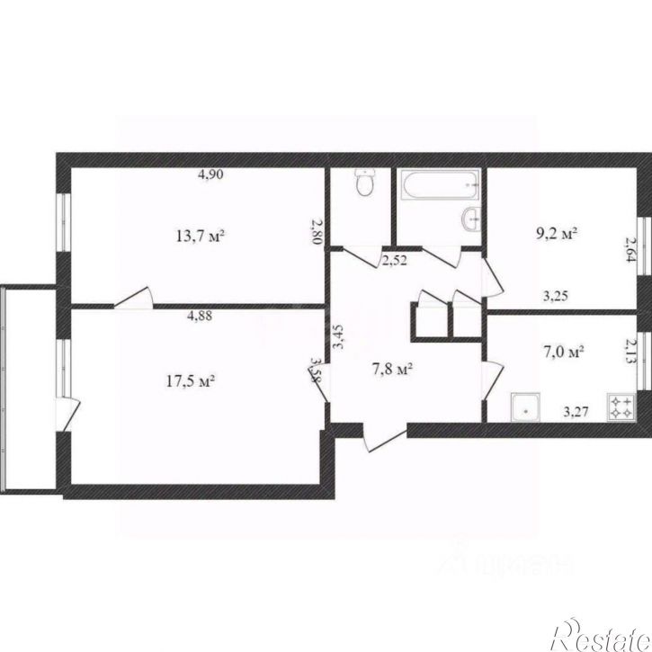 3-комн квартира Березовый пр-д, 3,  д. 3