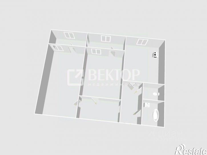 2-комн квартира ул Южная, 34,  д. 34