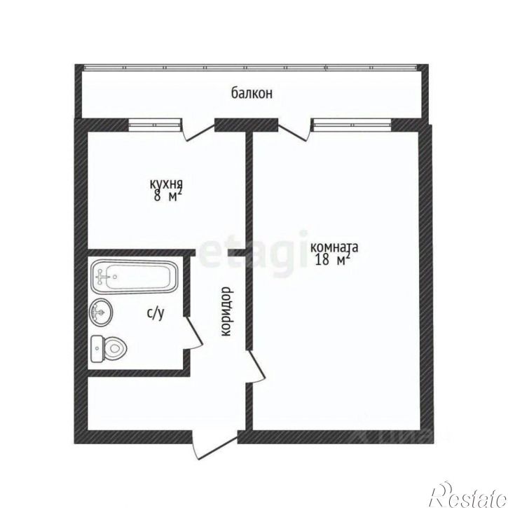 1-комн квартира ул Костромская, 88,  д. 88