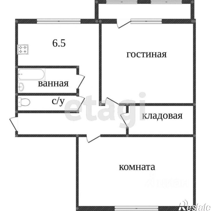 2-комн квартира ул Осыпная, 1,  д. 1
