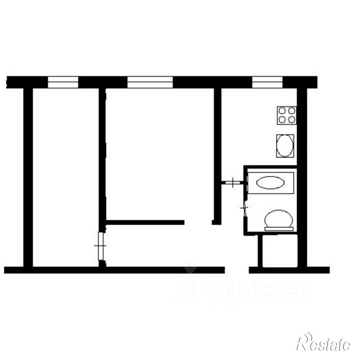 2-комн квартира мкр Черноречье, 3,  д. 3