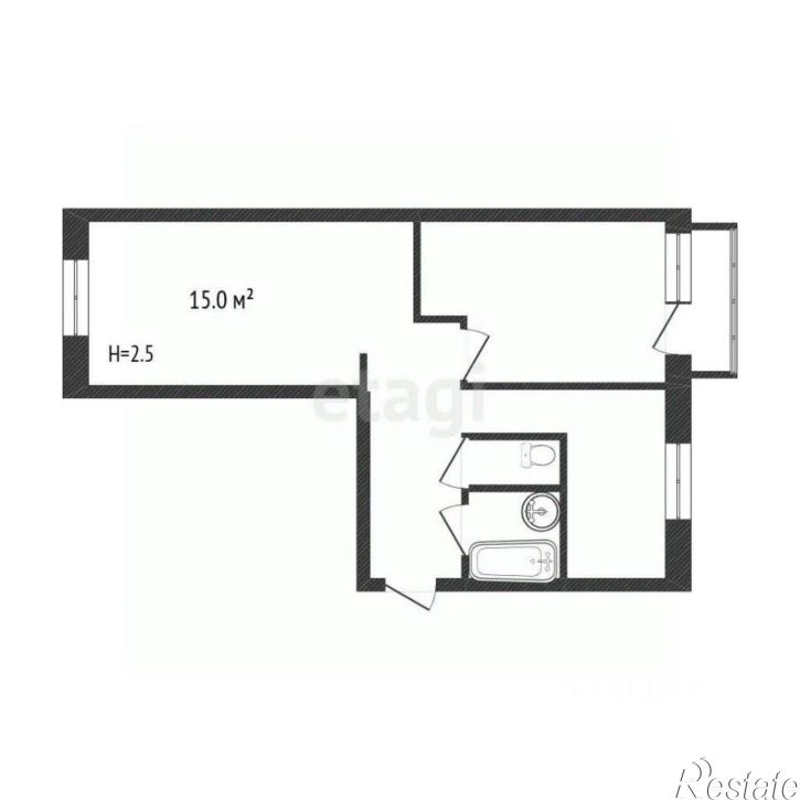 2-комн квартира ул Скворцова, 20а,  д. 20а