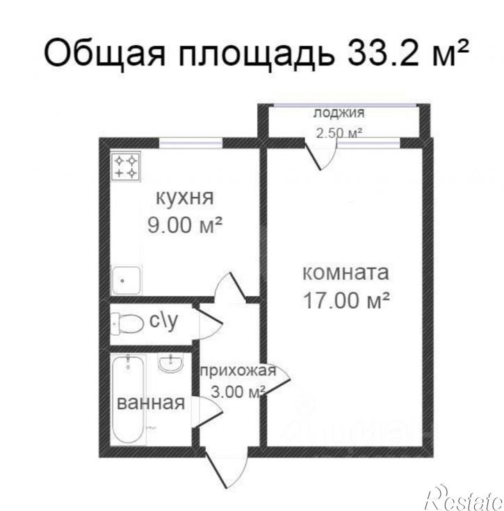 1-комн квартира мкр Давыдовский-2, 35,  д. 35
