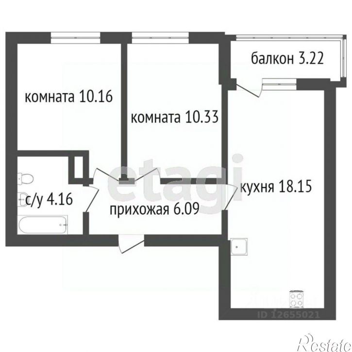 2-комн квартира ул Костромская, 96,  д. 96
