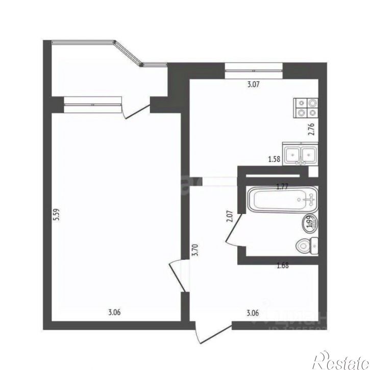 1-комн квартира ул Шагова, 219,  д. 219