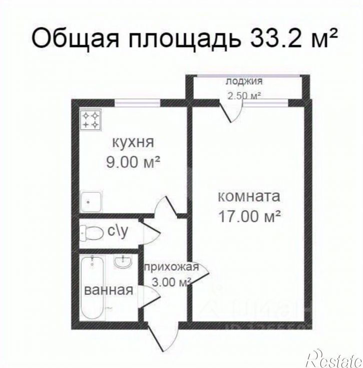 1-комн квартира ул Козуева, 80 1,  д. 80 1,  к. 1
