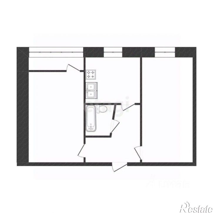 2-комн квартира ул Коммунальная, 15А,  д. 15А