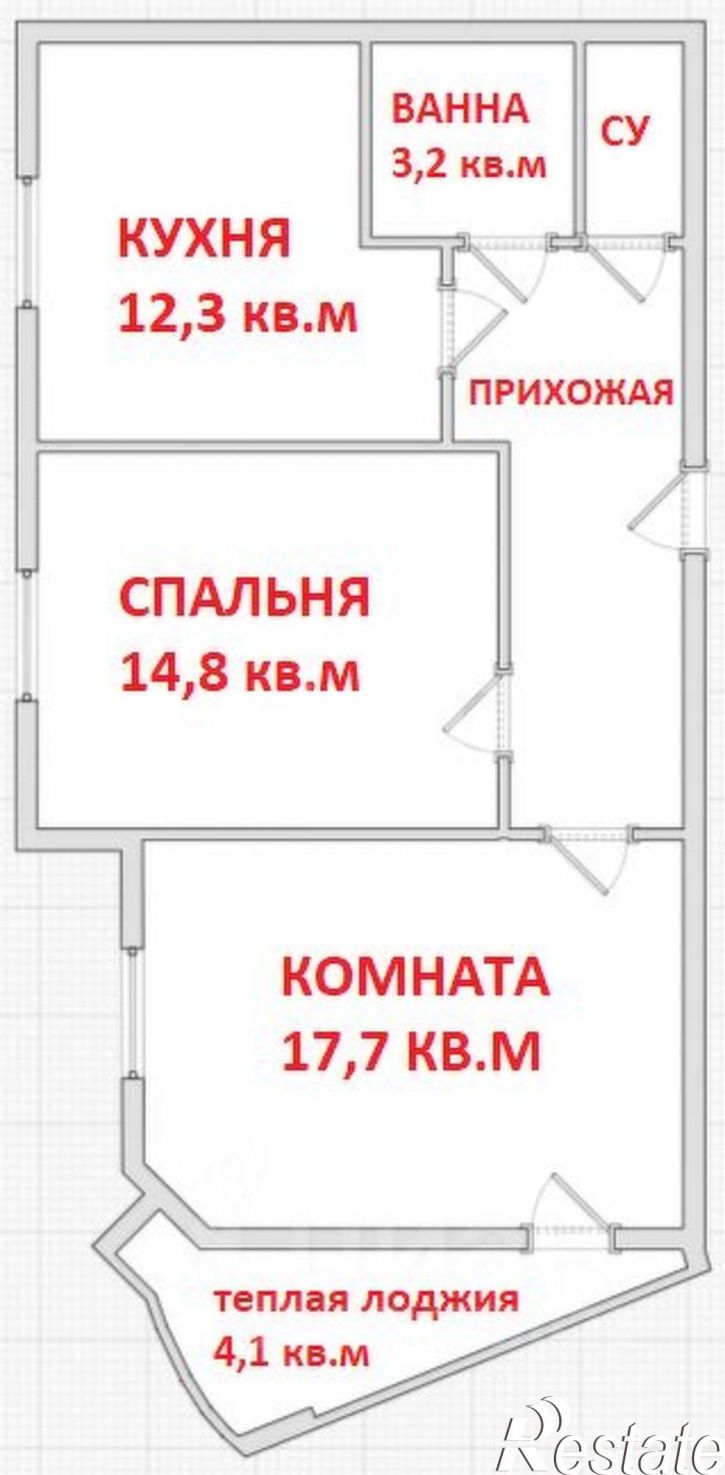 2-комн квартира ул Магистральная, 14,  д. 14