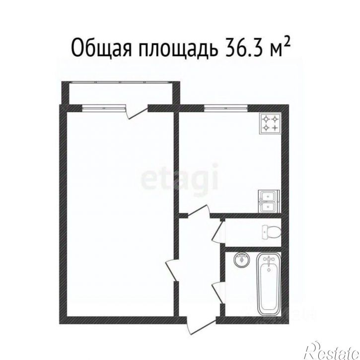 1-комн квартира Студенческий пр-д, 29/14,  д. 29/14