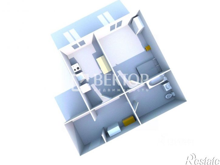 1-комн квартира Островский пр-д, 2,  д. 2