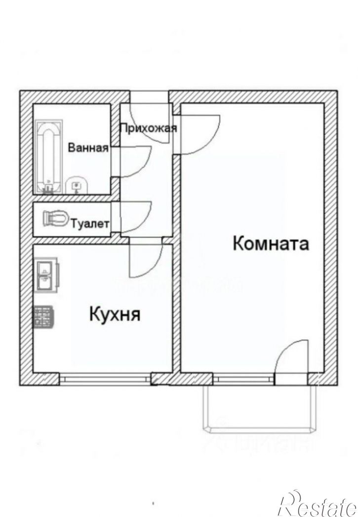 1-комн квартира мкр Давыдовский-3, 40,  д. 40