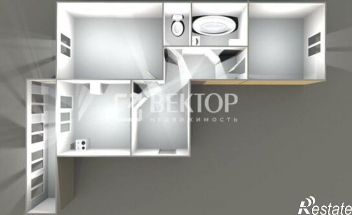 2-комн квартира мкр Давыдовский-1, 12,  д. 12