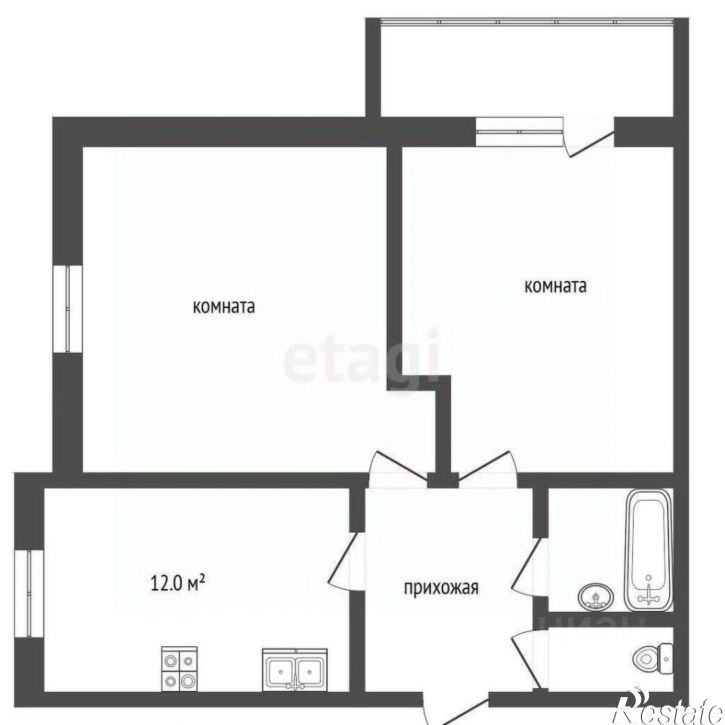 2-комн квартира ул Бульварная, 9,  д. 9