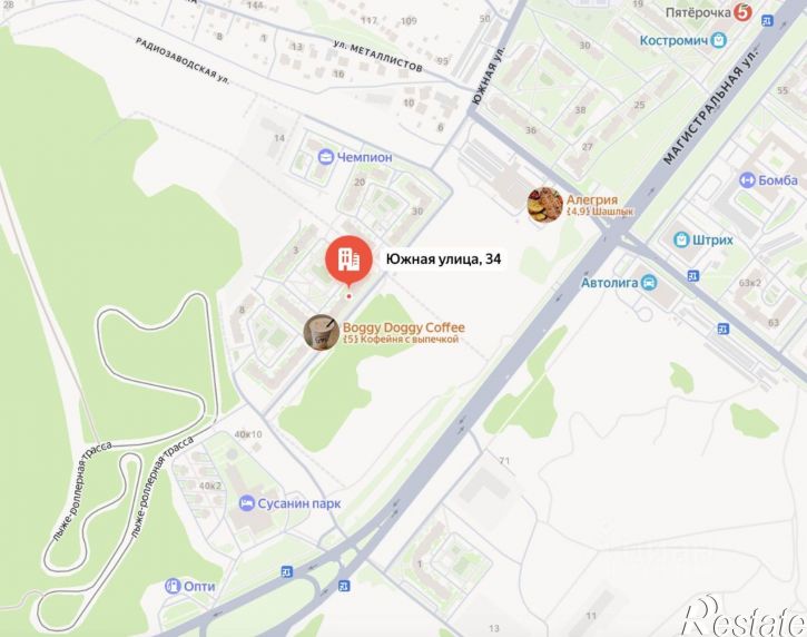 2-комн квартира ул Южная, 34,  д. 34
