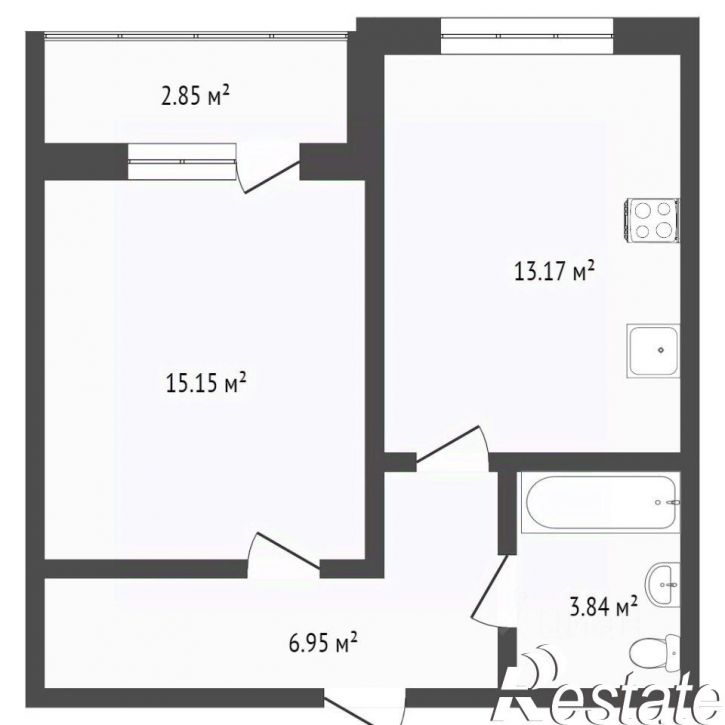 1-комн квартира Студенческий проезд, 19,  д. 19