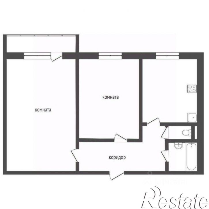 1-комн квартира Индустриальная улица, 25,  д. 25