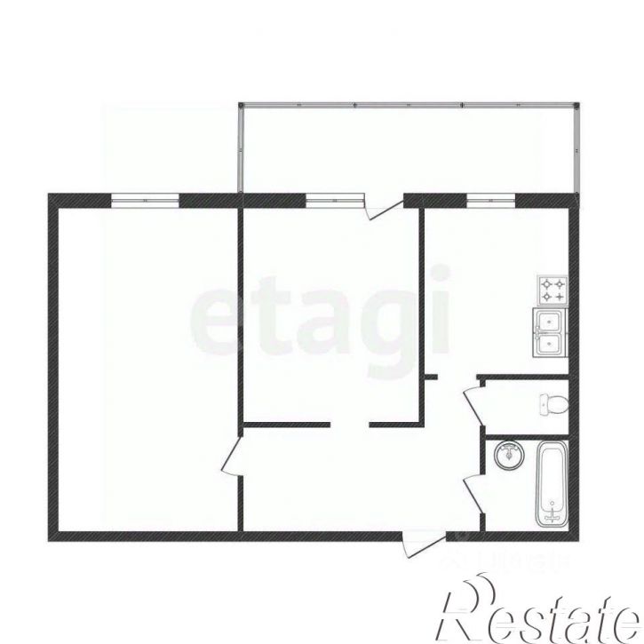 2-комн квартира Профсоюзная улица, 25,  д. 25