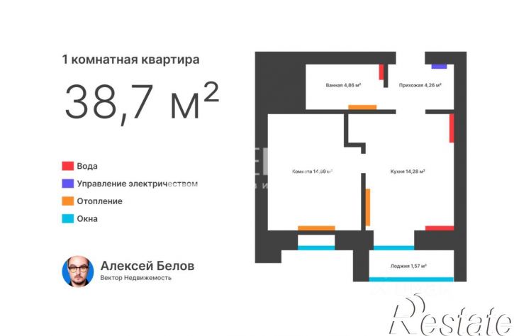 1-комн квартира Привокзальная улица, 12,  д. 12