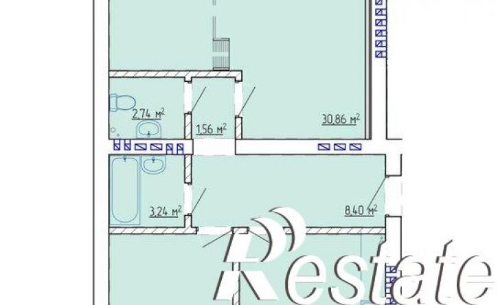 2-комн квартира Магистральная улица, 47 к2,  д. 47 к2