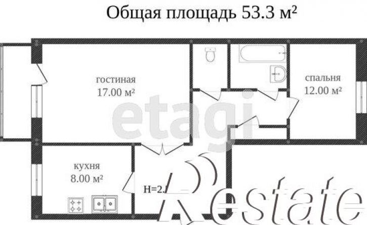 2-комн квартира улица Войкова, 29,  д. 29
