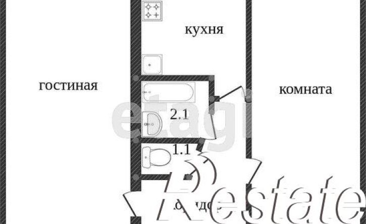 2-комн квартира улица Яна Кульпе, 4,  д. 4