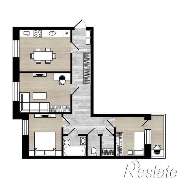 3-комн квартира Паново микрорайон, д.20